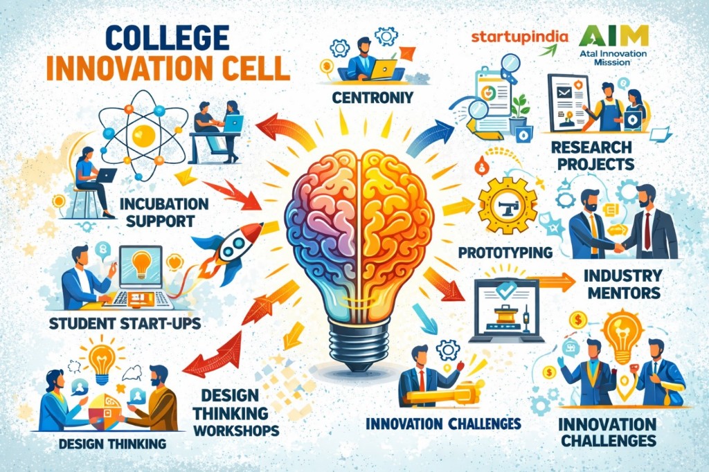 College Innovation Cell - Incubation, Start-ups, Design Thinking, Innovation Challenges